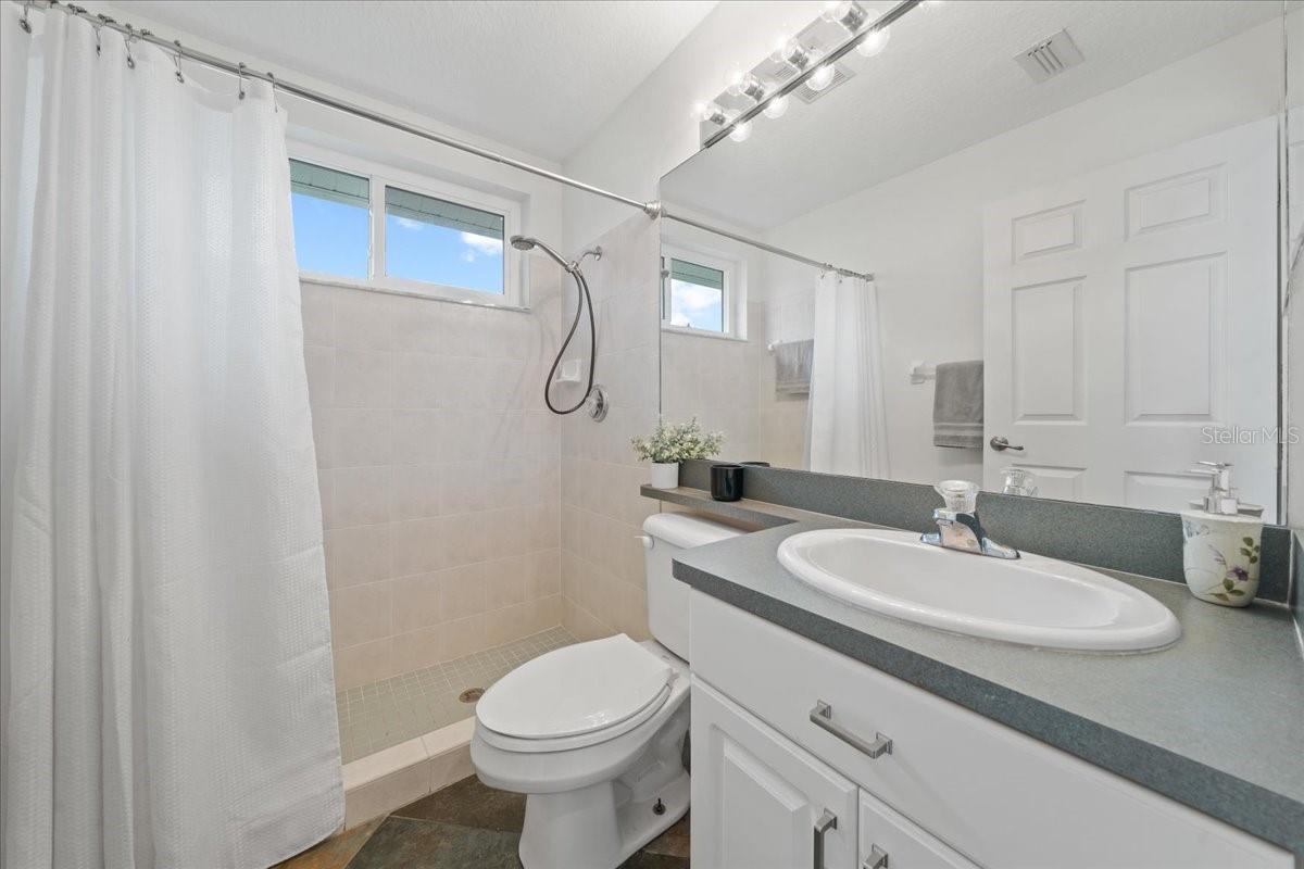 Full bathroom next to bedroom #4