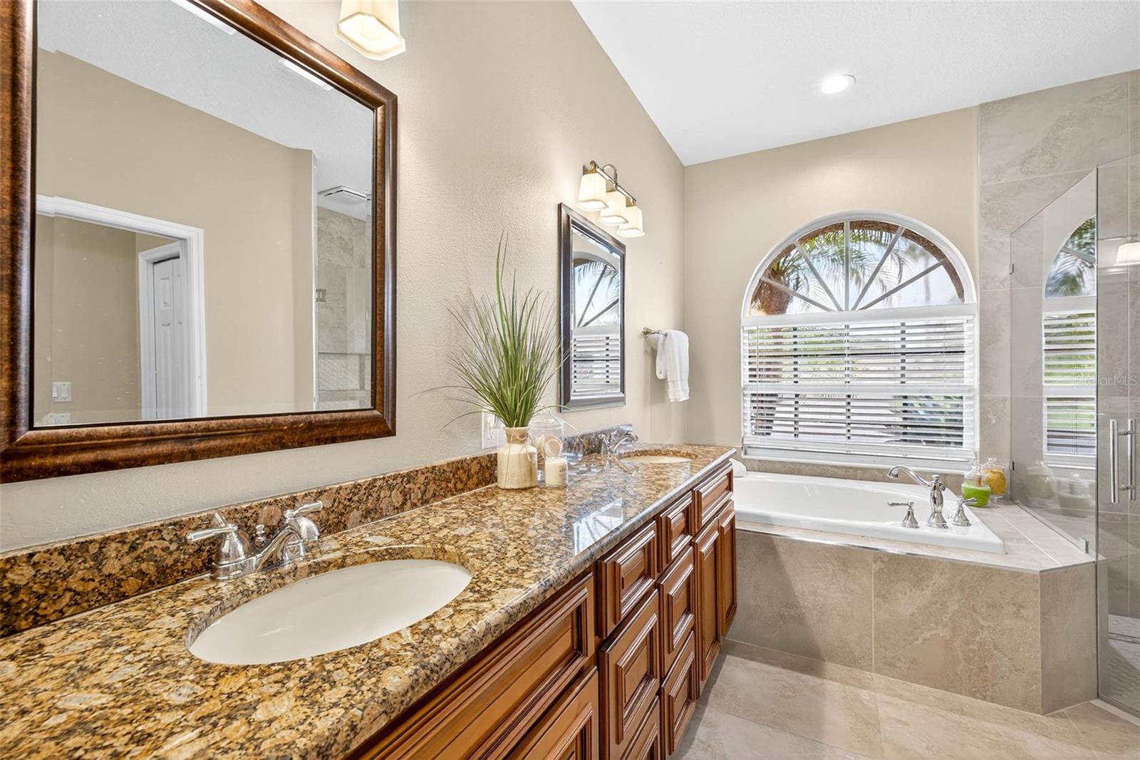 Updated Primary Bath with separate tub and shower