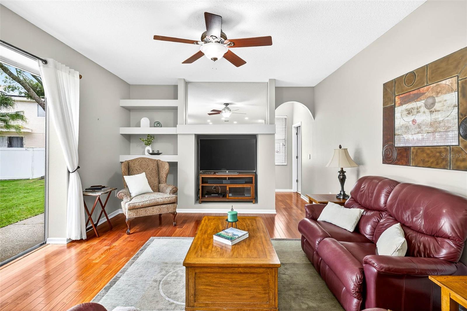 Family Room with Built-Ins