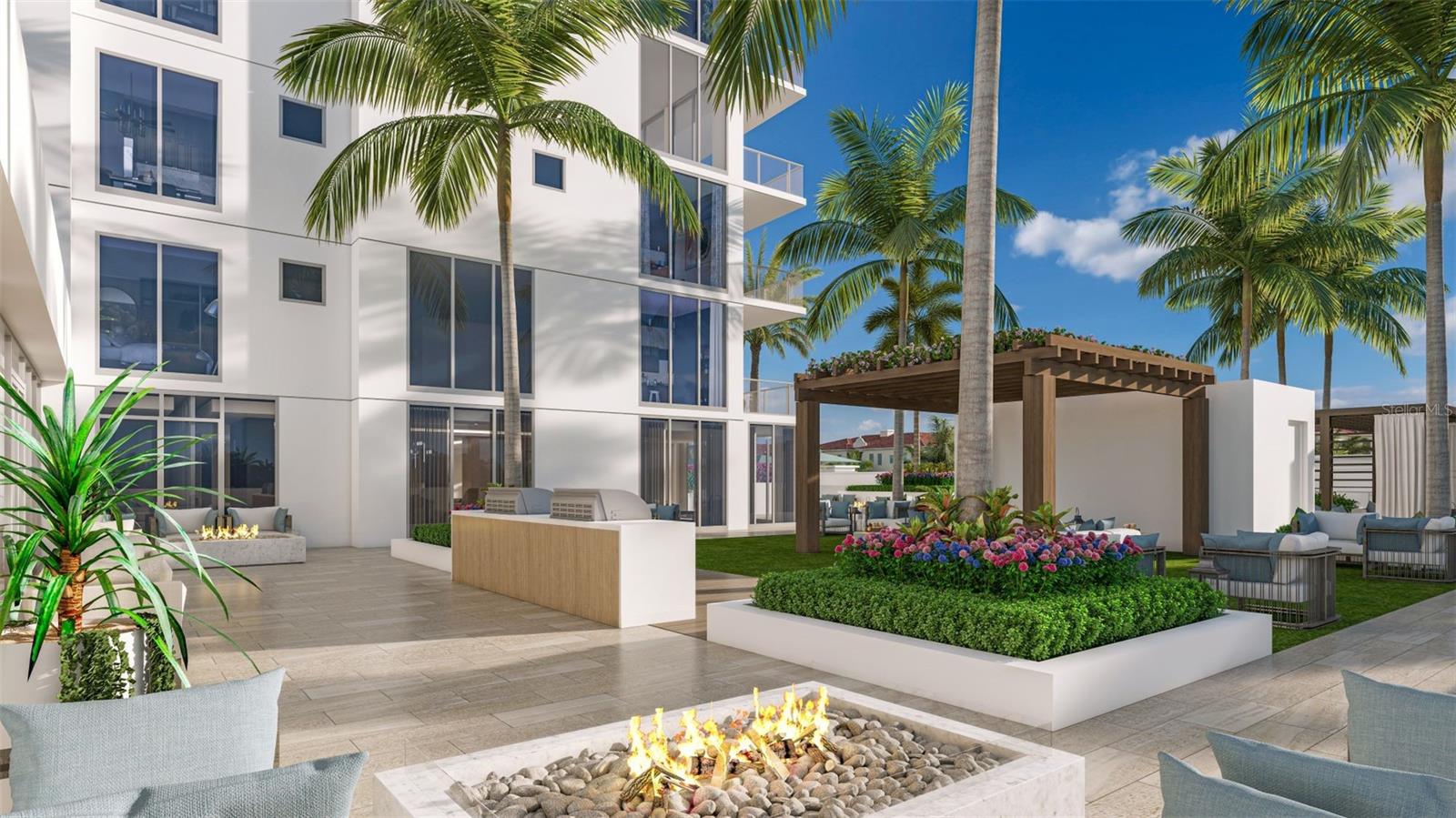 3rd floor amenity deck grills