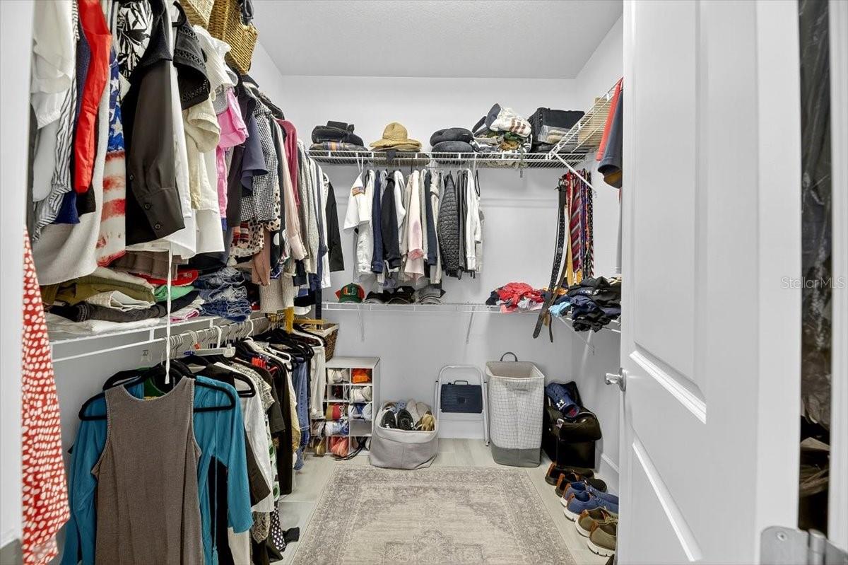 Primary walk in closet