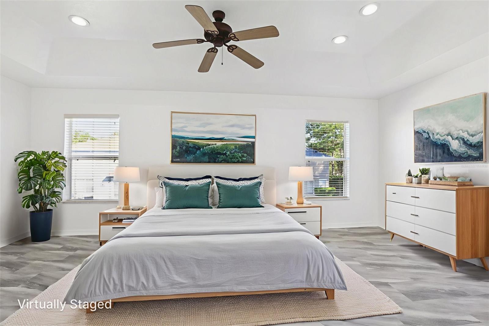 Primary Bedroom - Virtually Staged