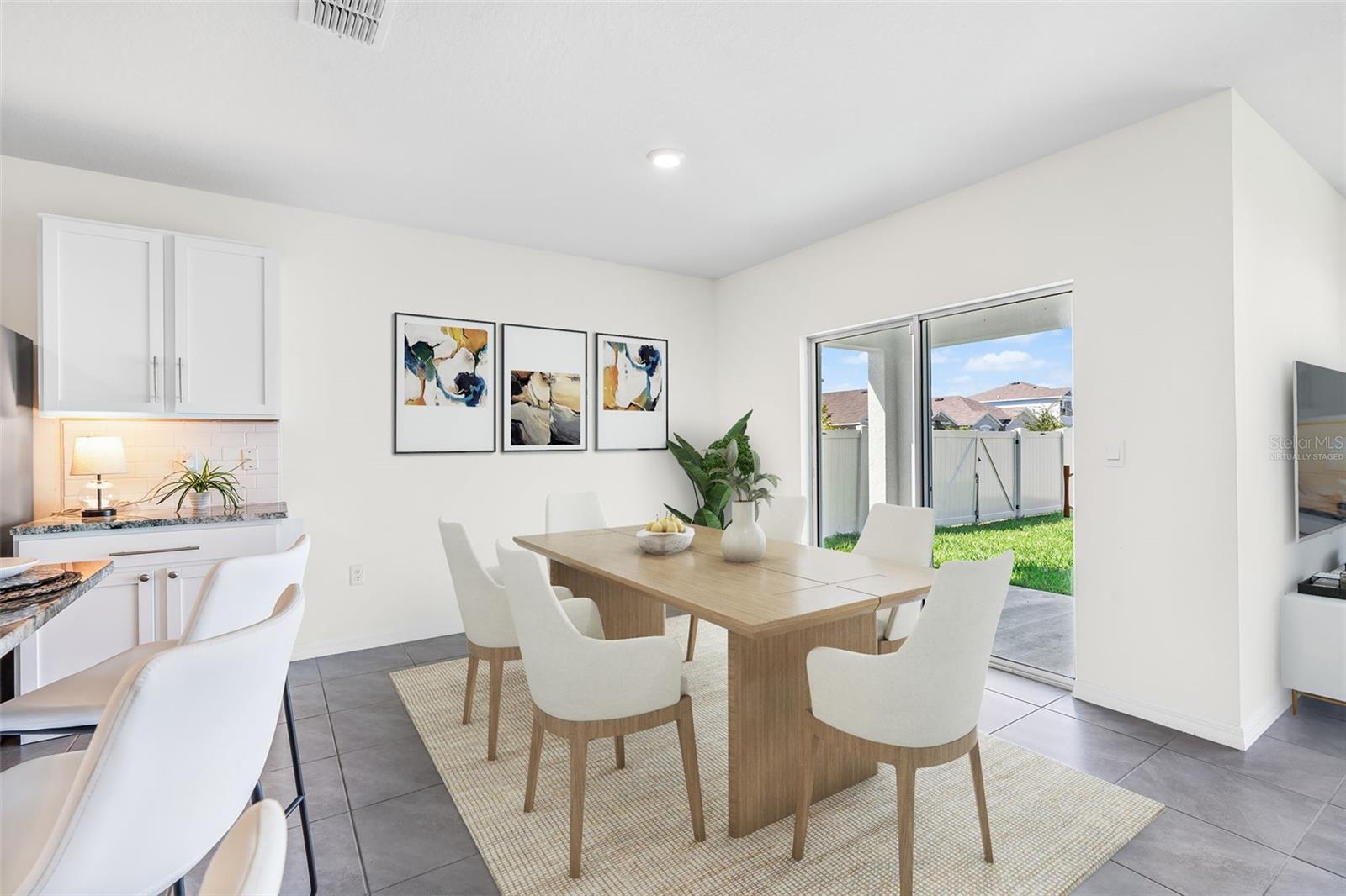 Virtually Staged Dining Room