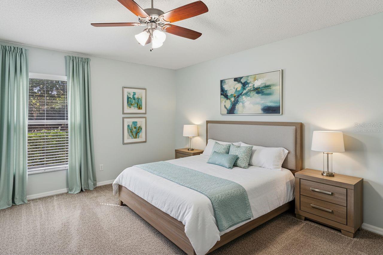 guest room virtually staged