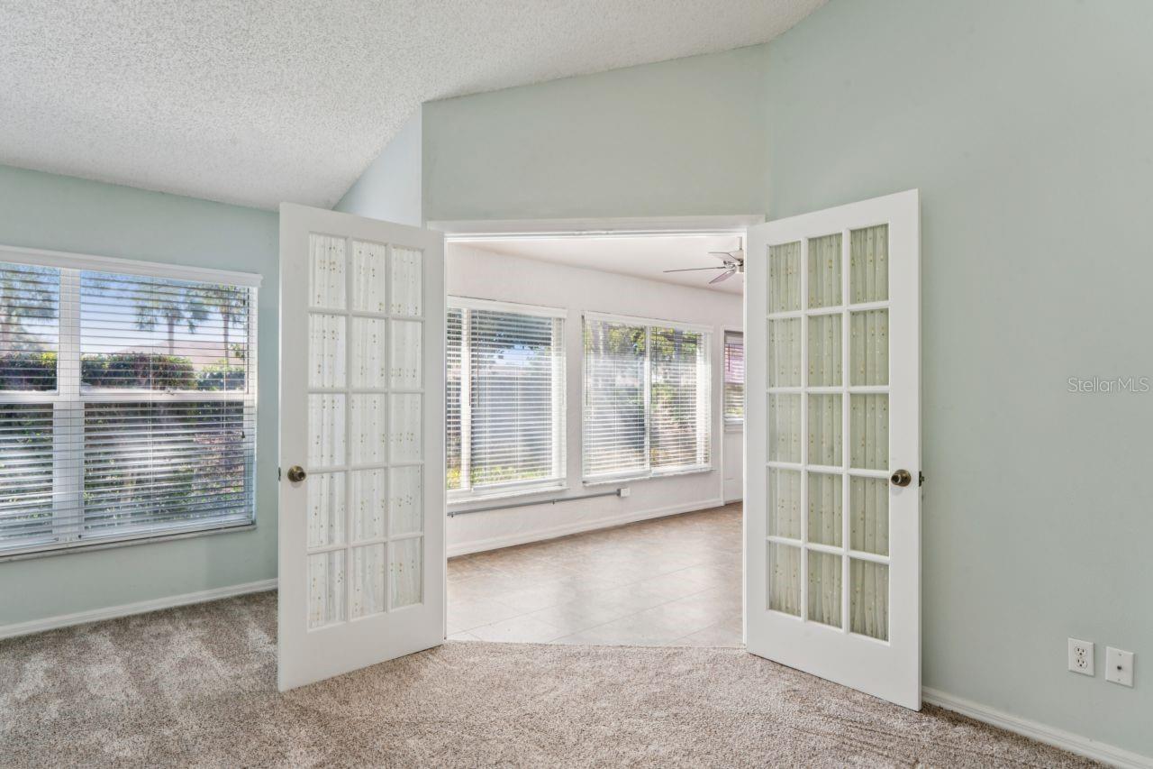 primary bedroom to Florida room