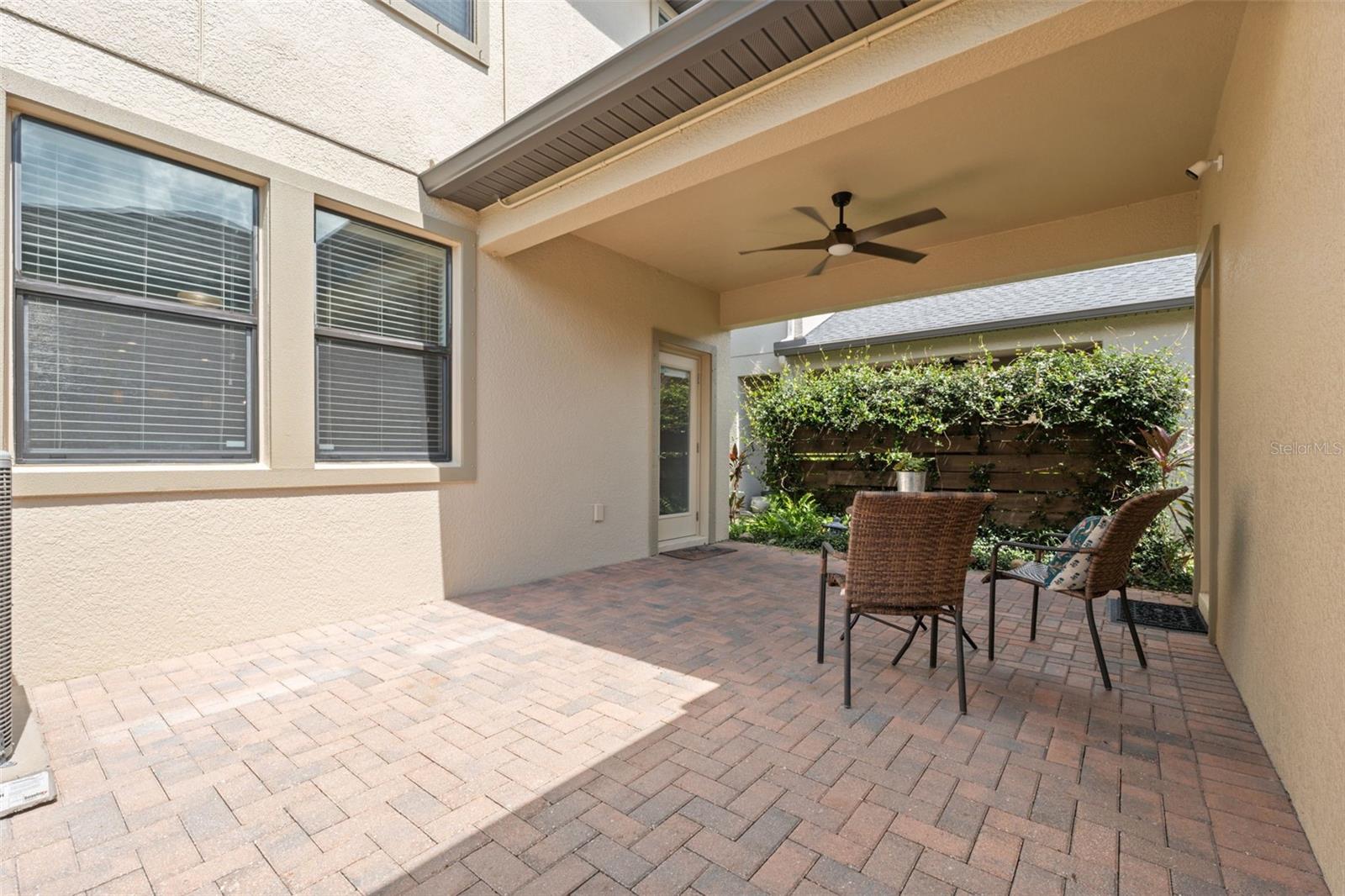 charming partially covered courtyard