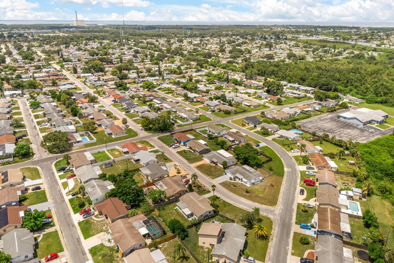 Aerial photo of the community