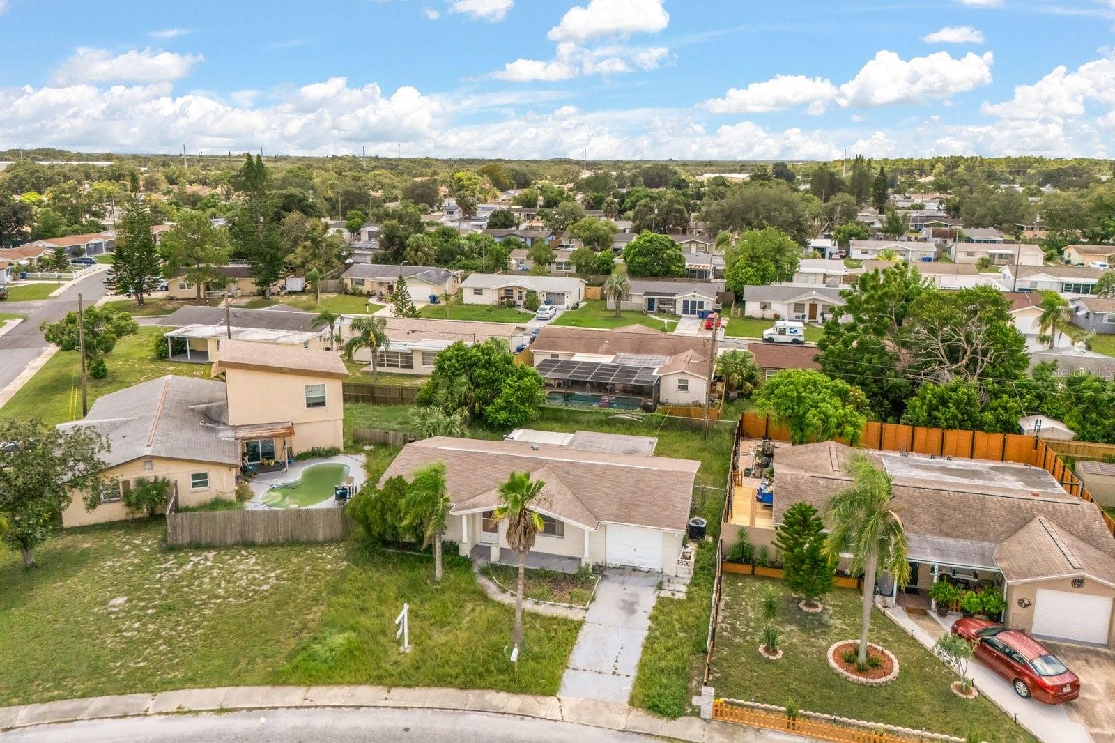 Aerial photo of the property