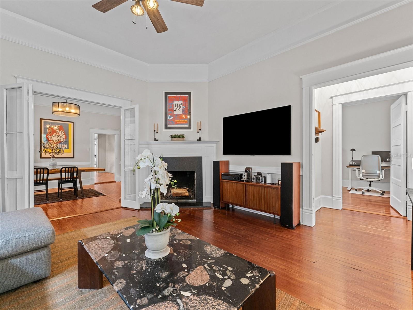 Family Room with fireplace
