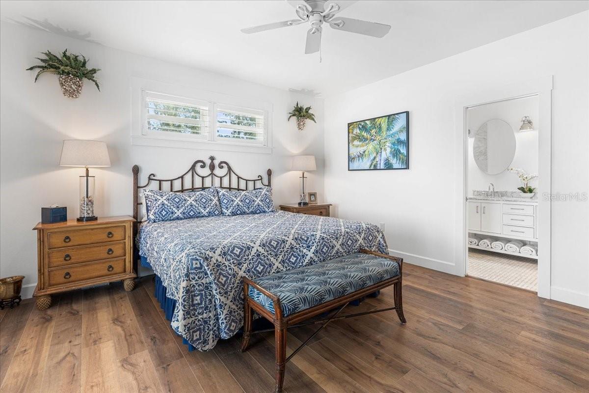 2nd Floor: Primary Bedroom. En Suite Bathroom entrance to the right.