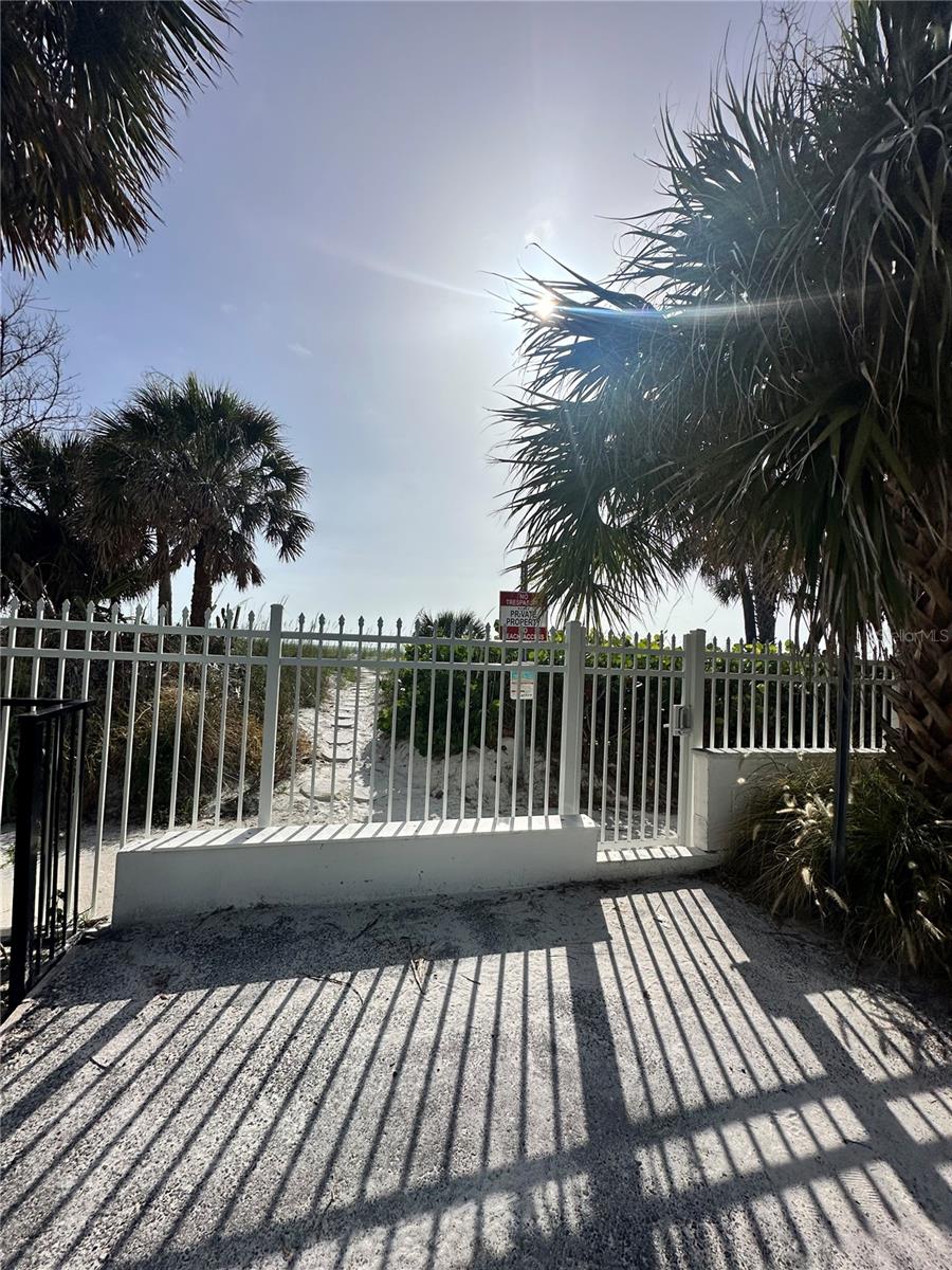 deeded beach access through private gate