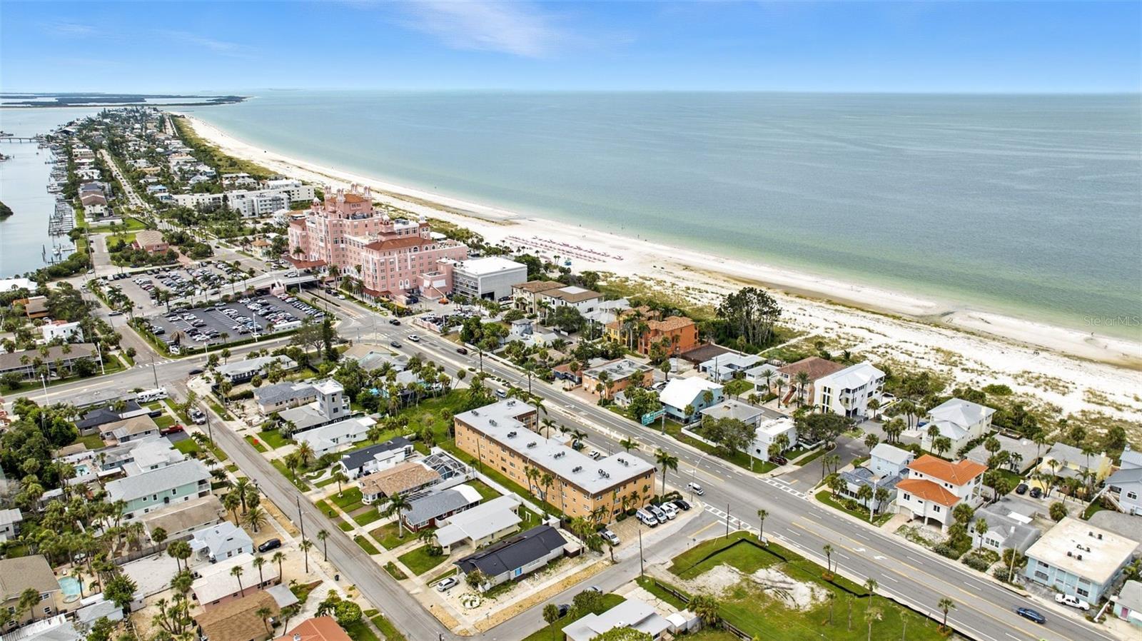 Front door faces the Beach.