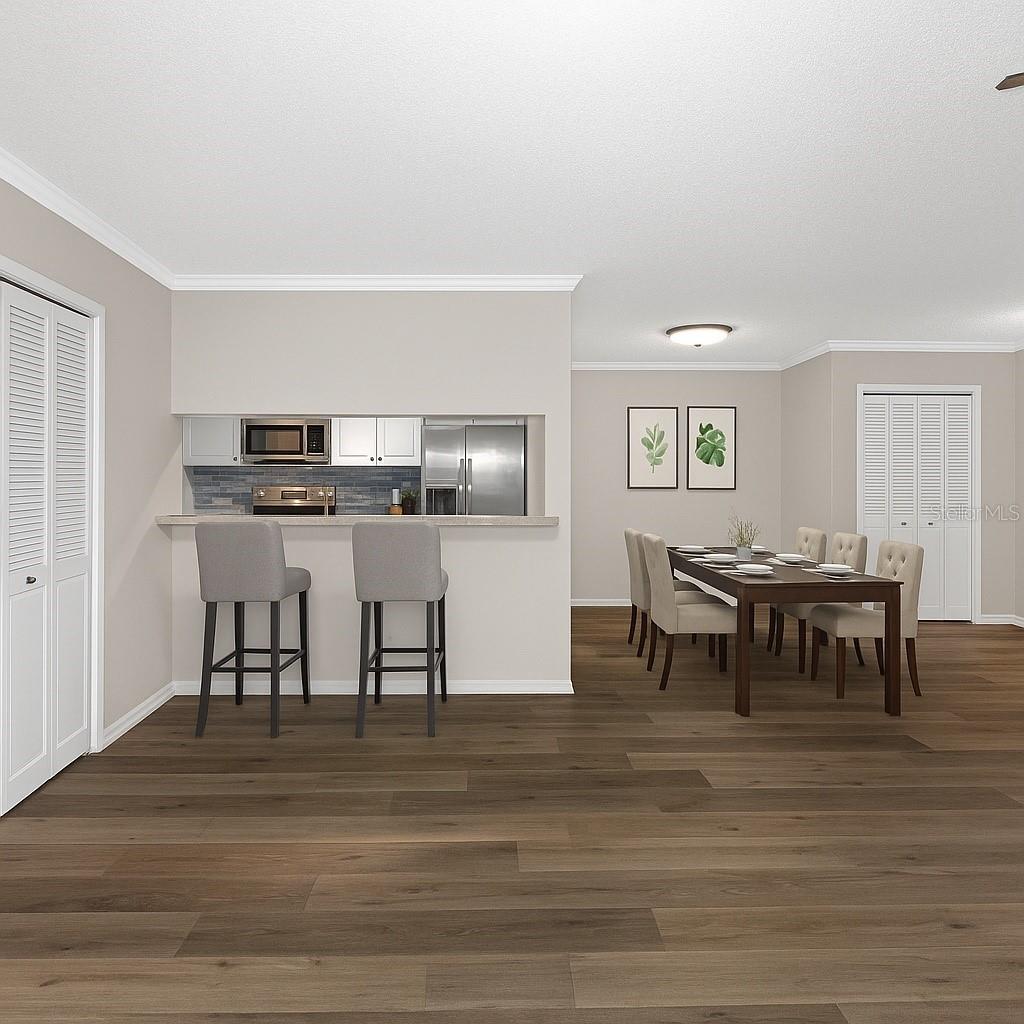 Open living and dining space ideal for indoor–outdoor entertaining