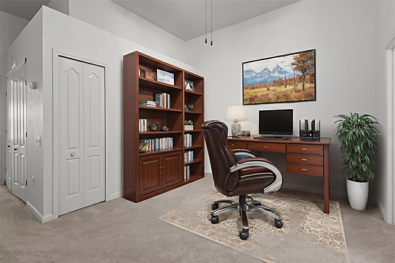Virtually Staged Loft Area