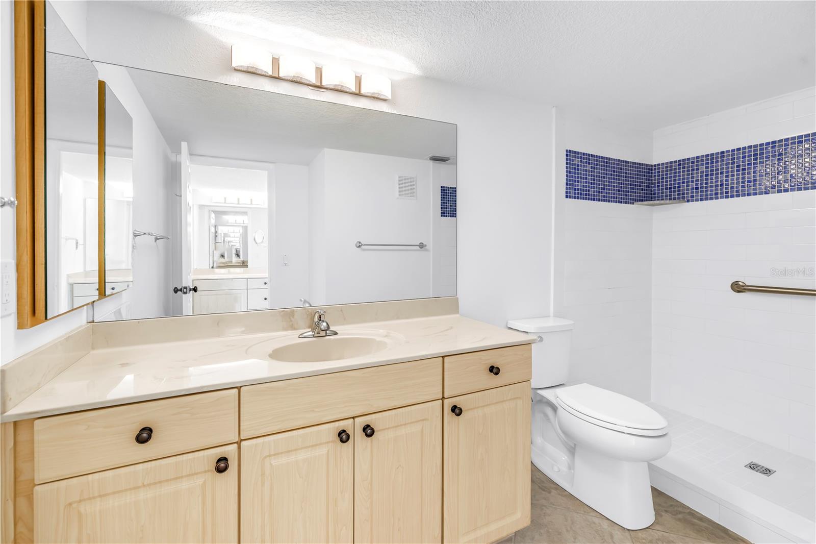 Primary bath with walk in shower