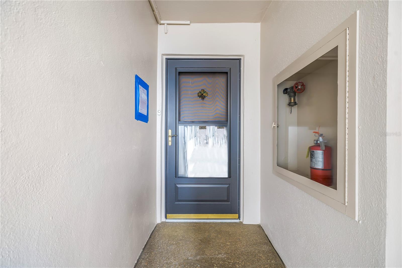 Front door from outside, unit 401