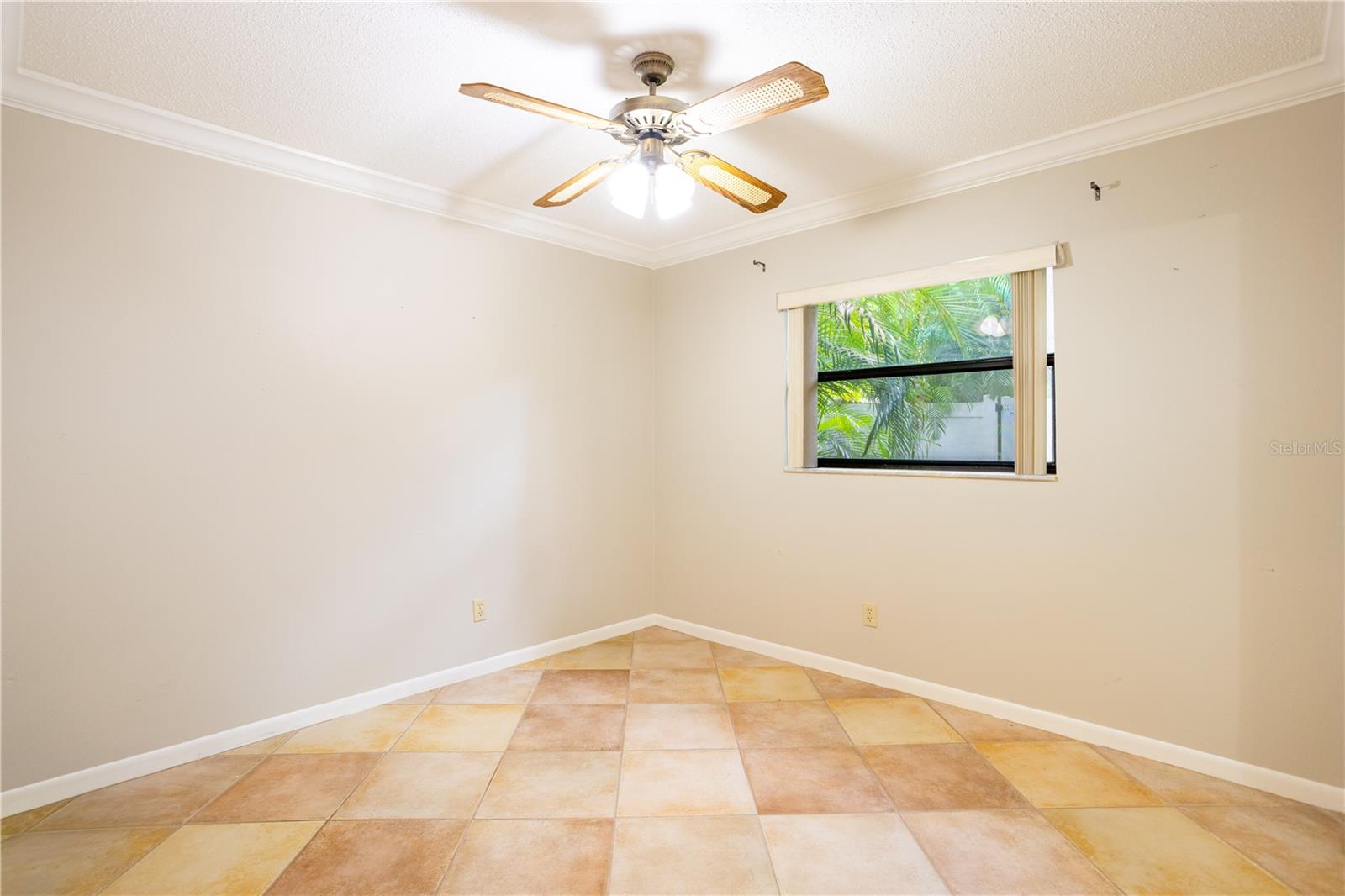 Bedroom #2 with Ceiling Fan!