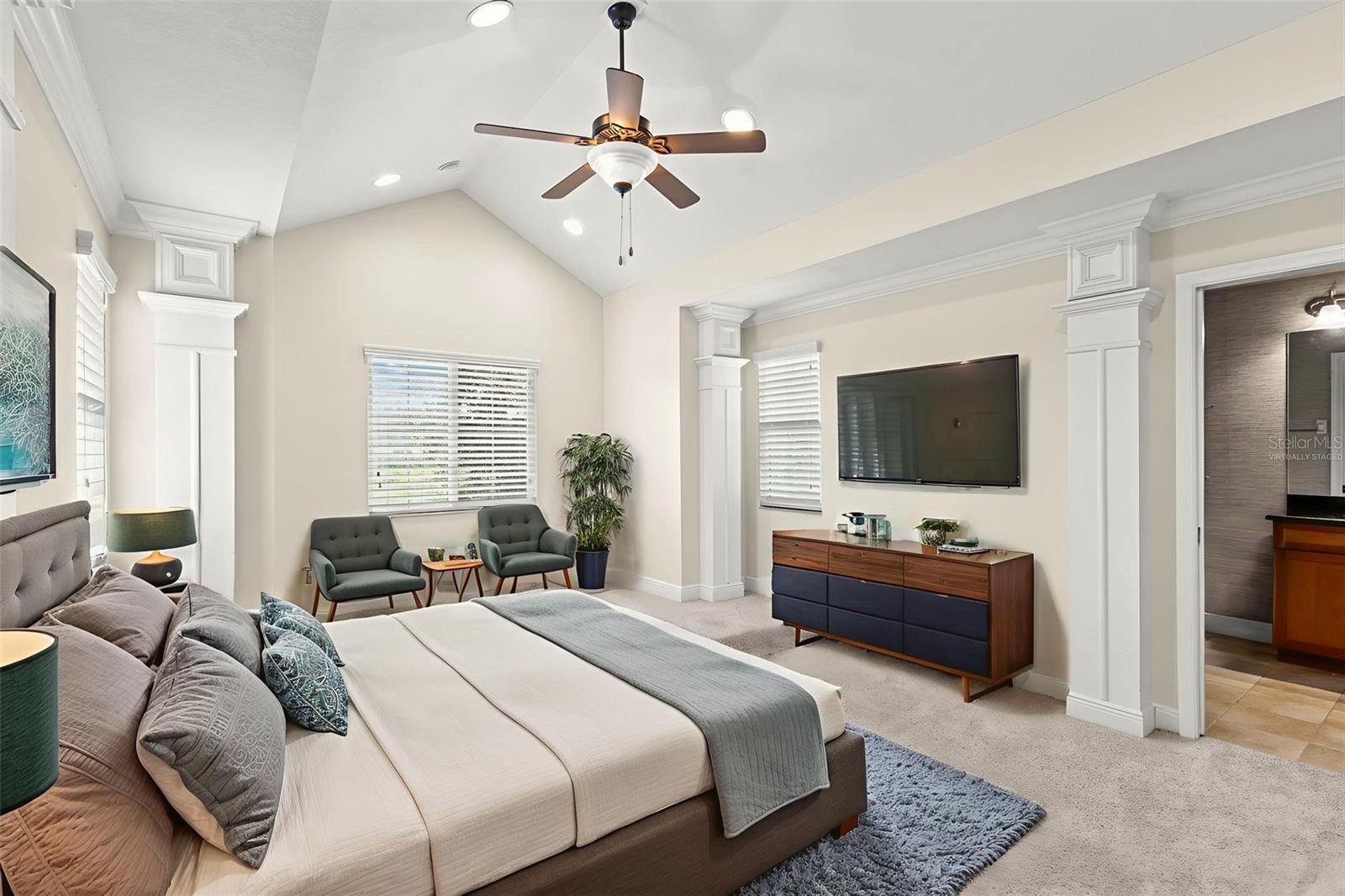 2nd Bedroom with en suite Virtually Staged