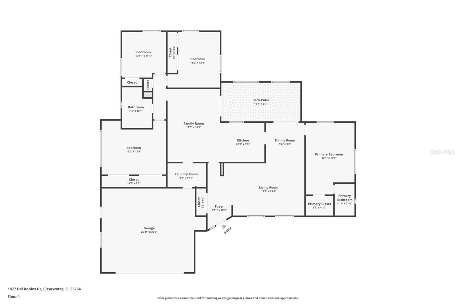 1877 DEL ROBLES DR, CLEARWATER, FL, 33764