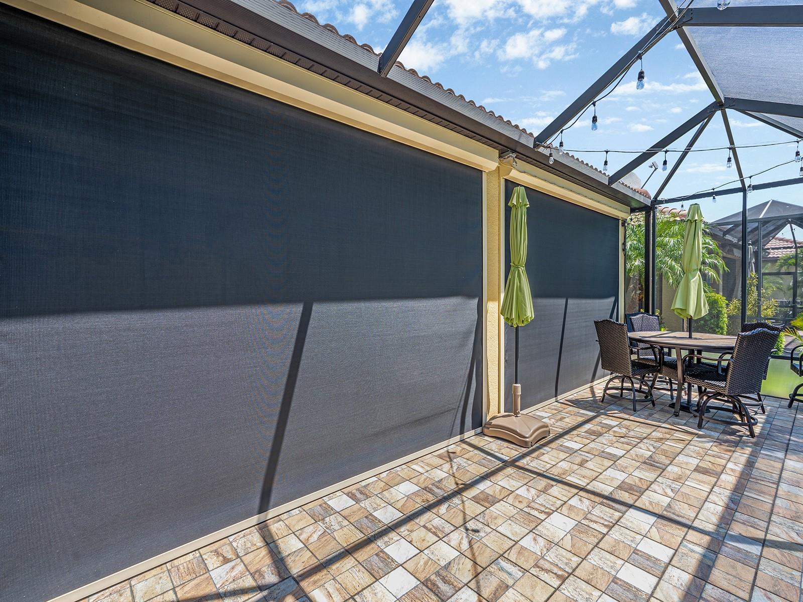 Hurricane Screens for the Lanai