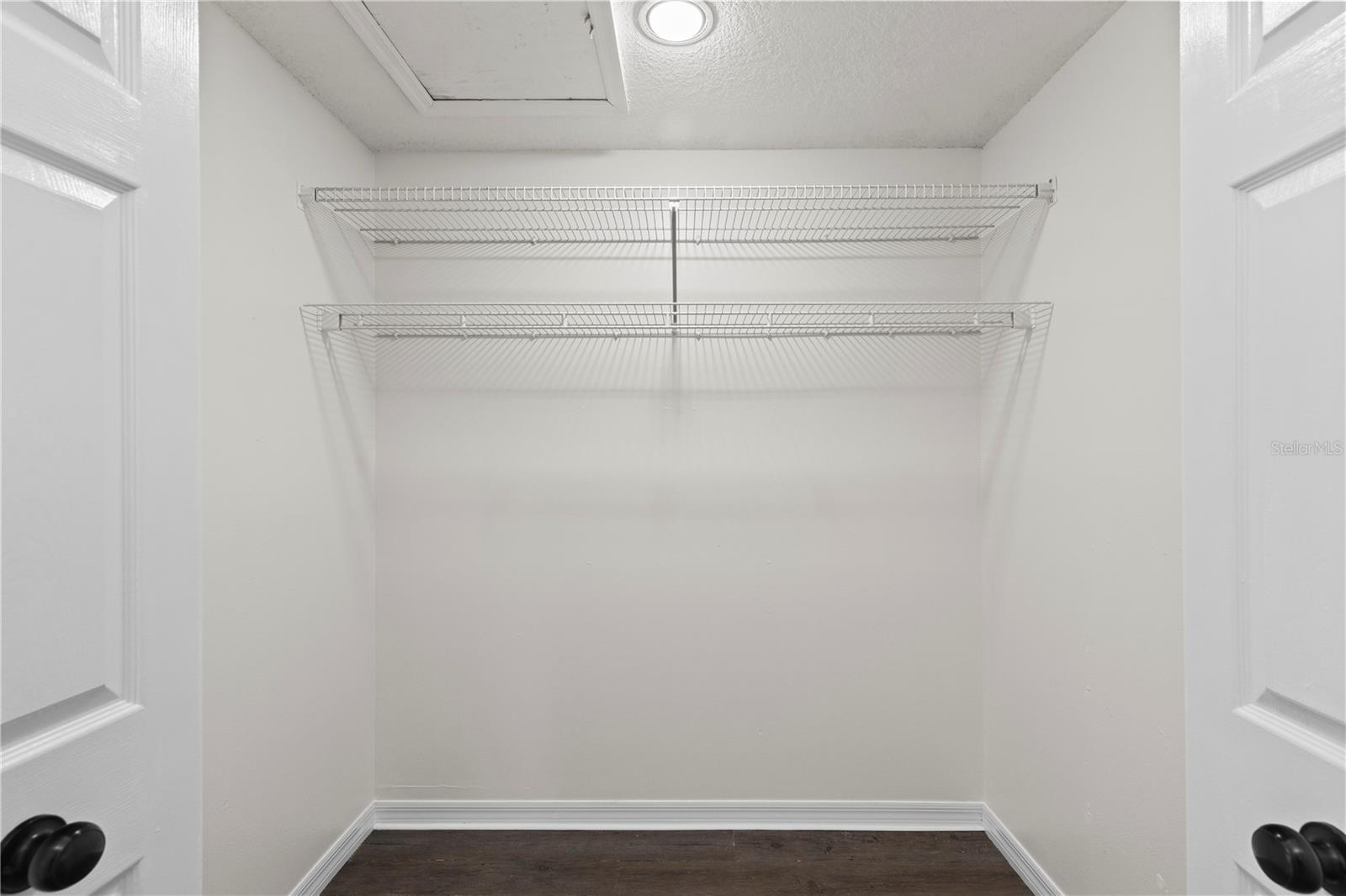 His closet