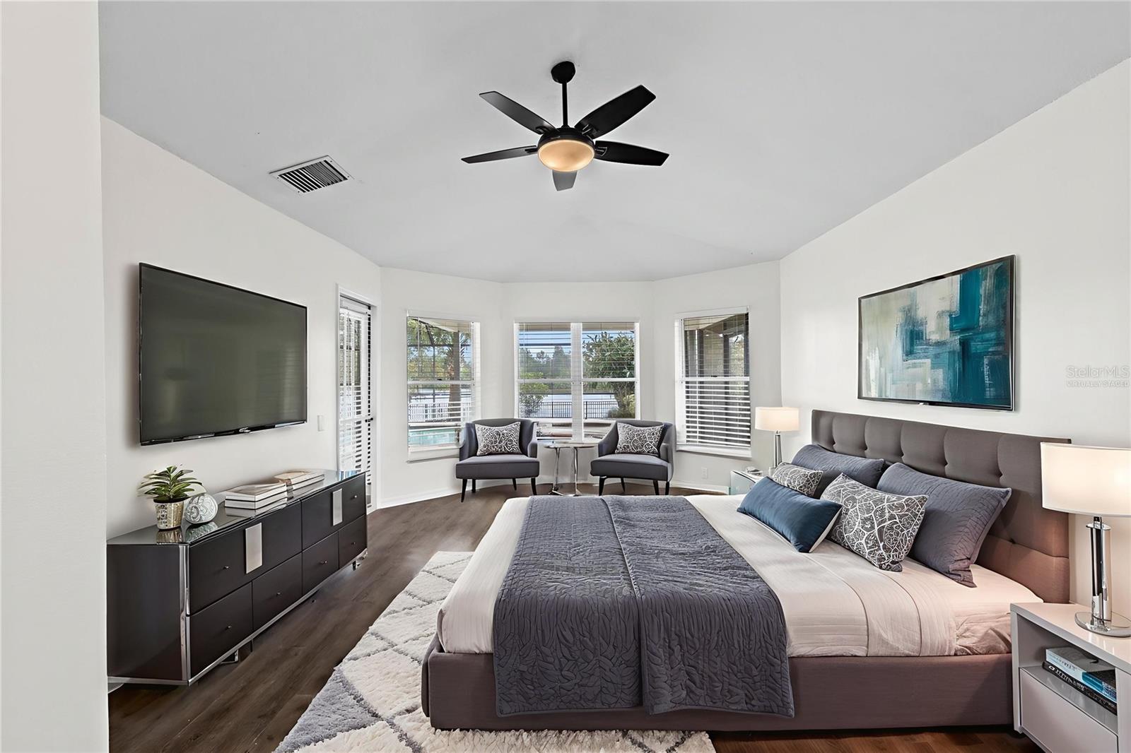 virtually staged - Primary Bedroom