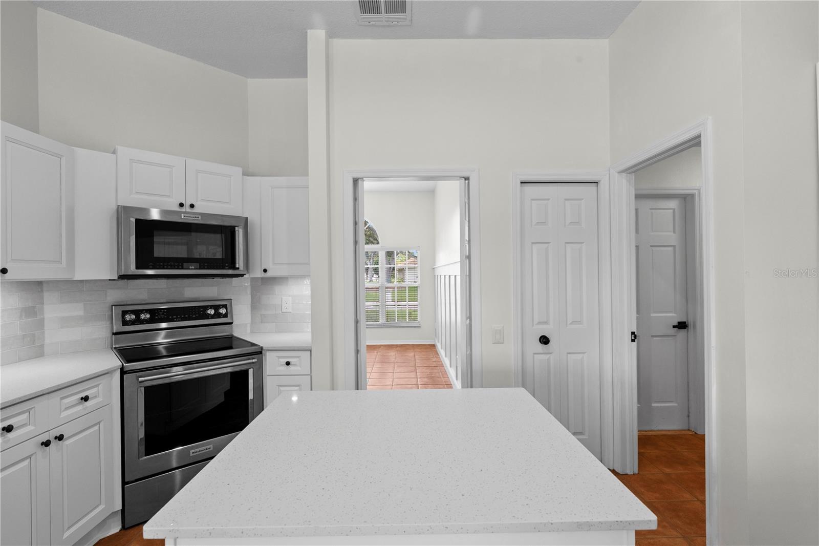 kitchen with cabinet pantry and closet pantry