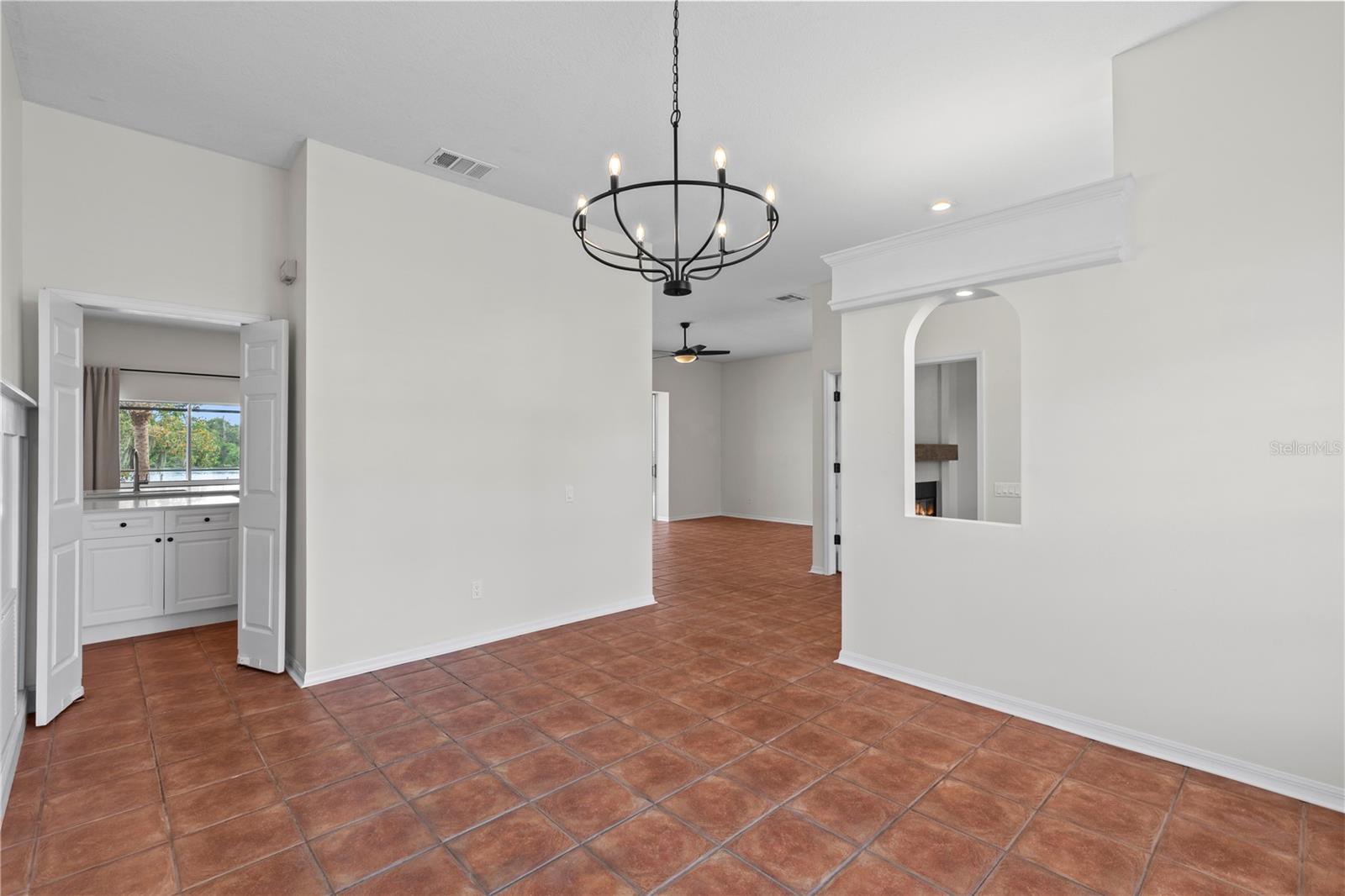 formal dining room with direct access to kitchen