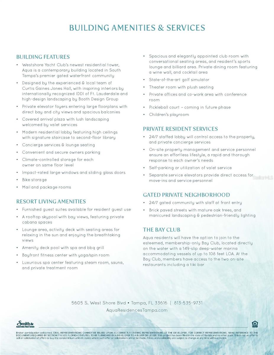 Amenities and Services