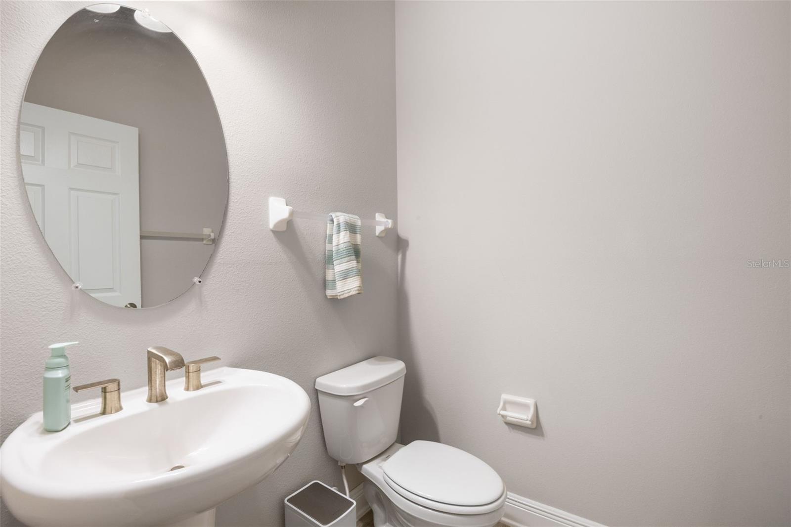 First floor half bath