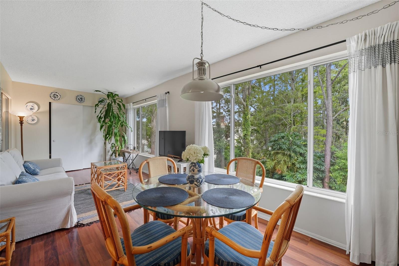 Breakfast nook and bonus room with serene views