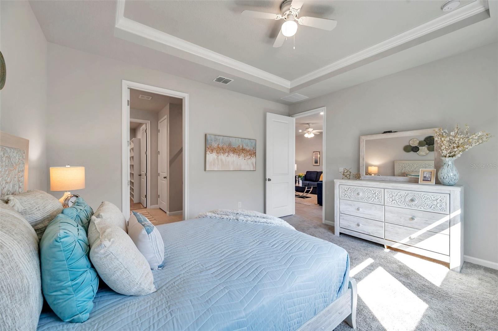 primary bedroom in back of house