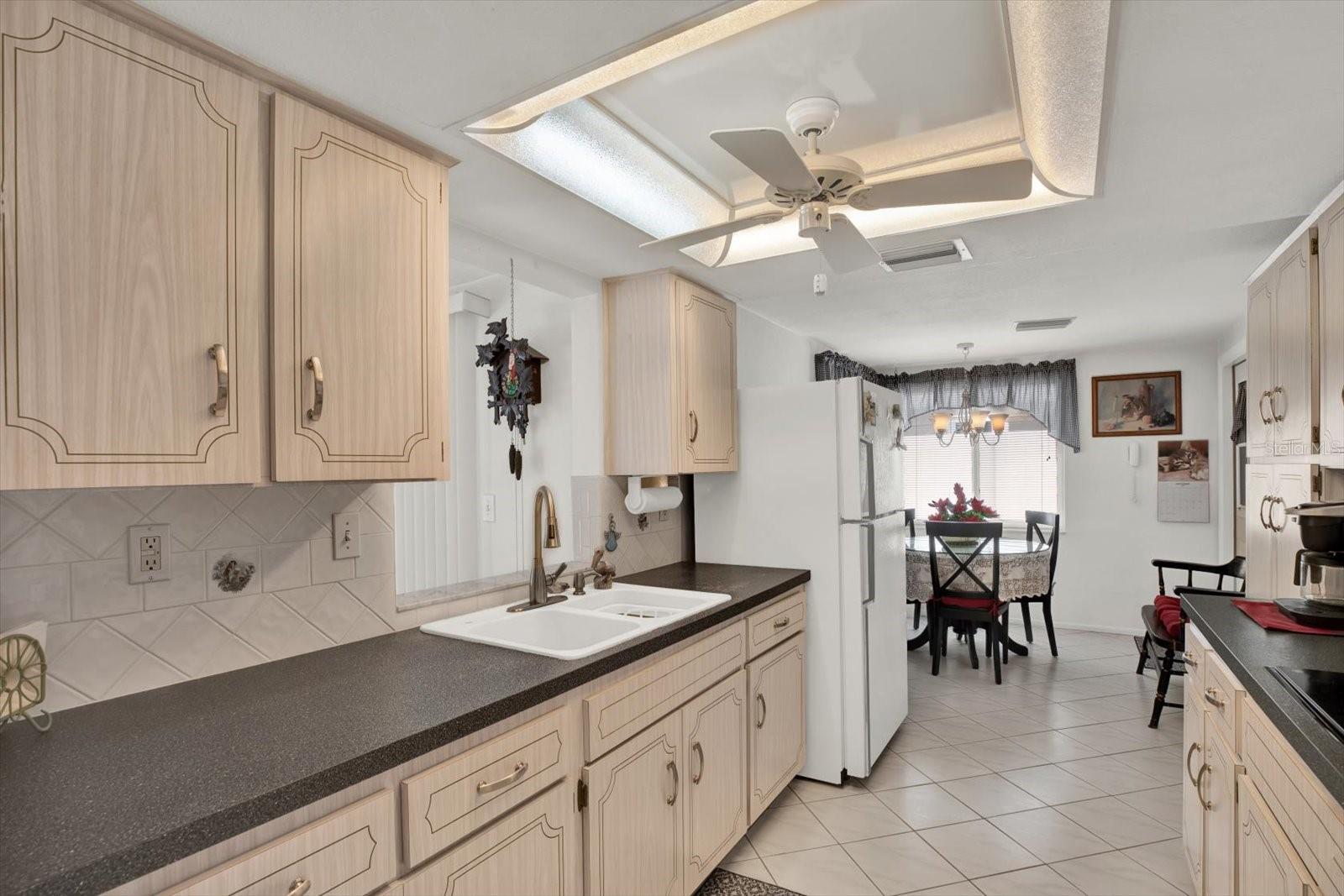 Kitchen with eat in area