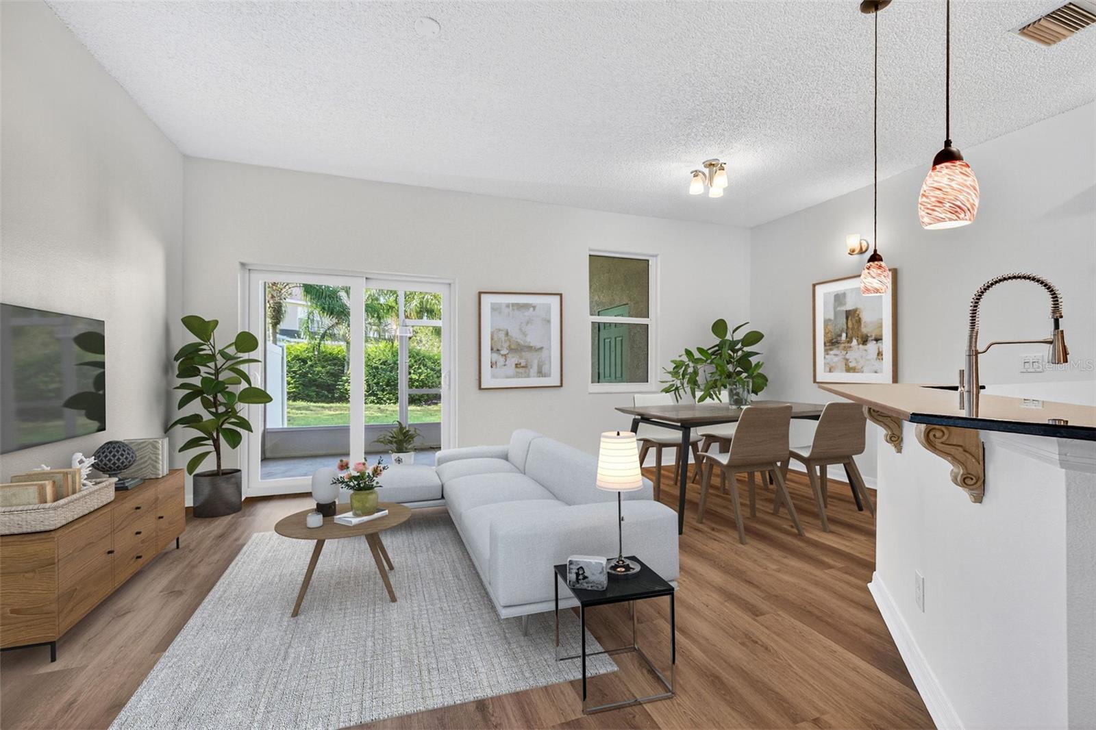 Virtual Staged Family Room