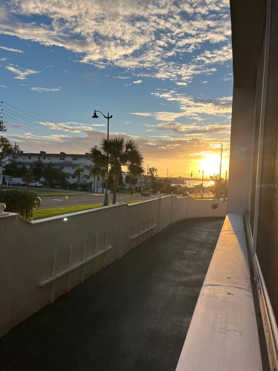 Sunset view from the Bedroom