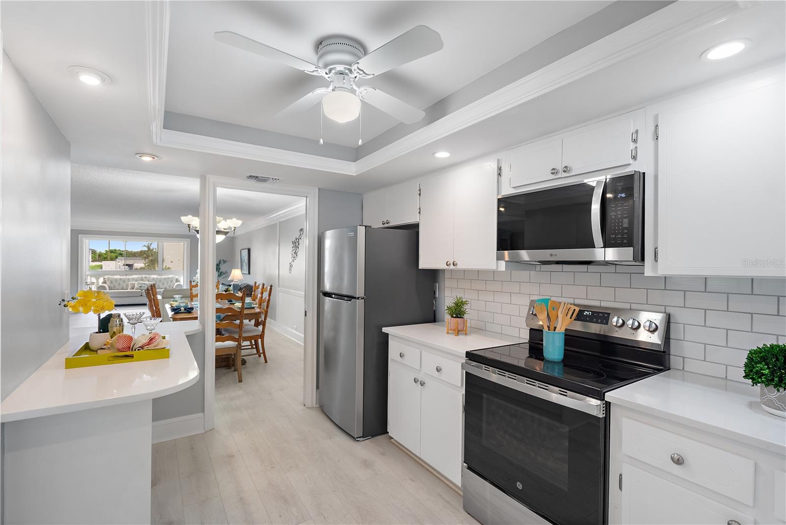 Ceiling Fan in Kitchen