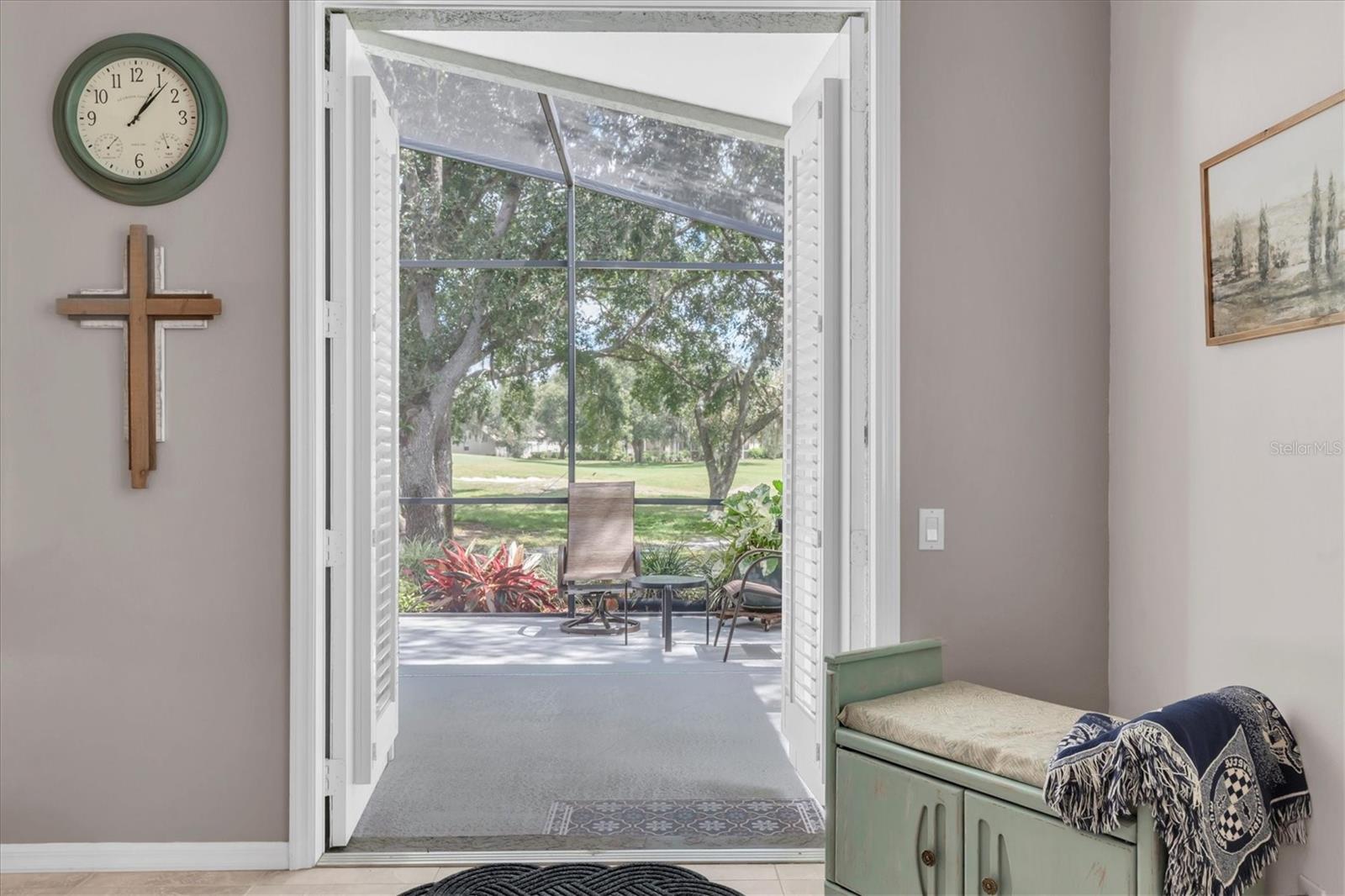 French Doors to the Lanai