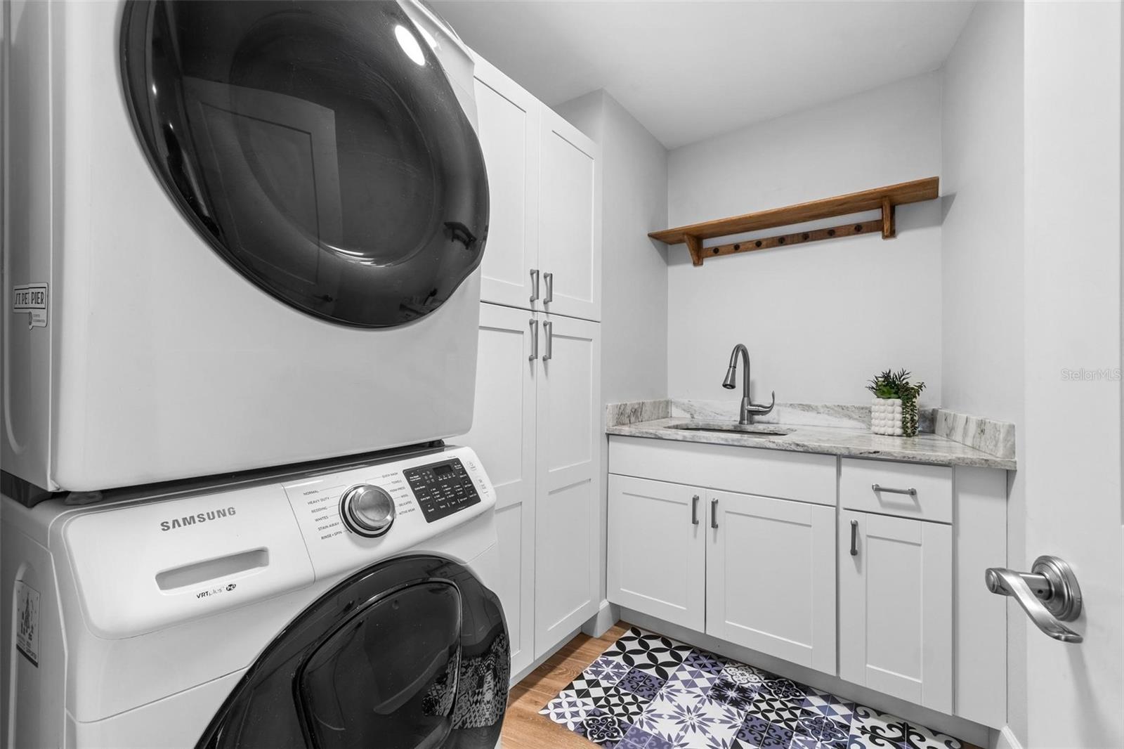 Indoor laundry room
