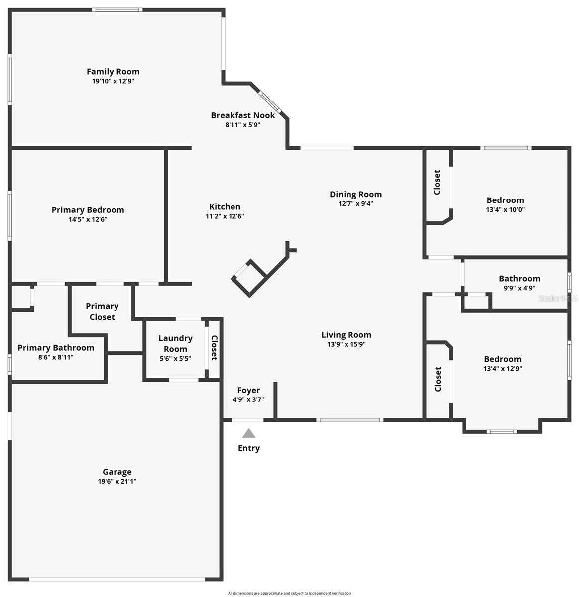 Floor plan with measurements
