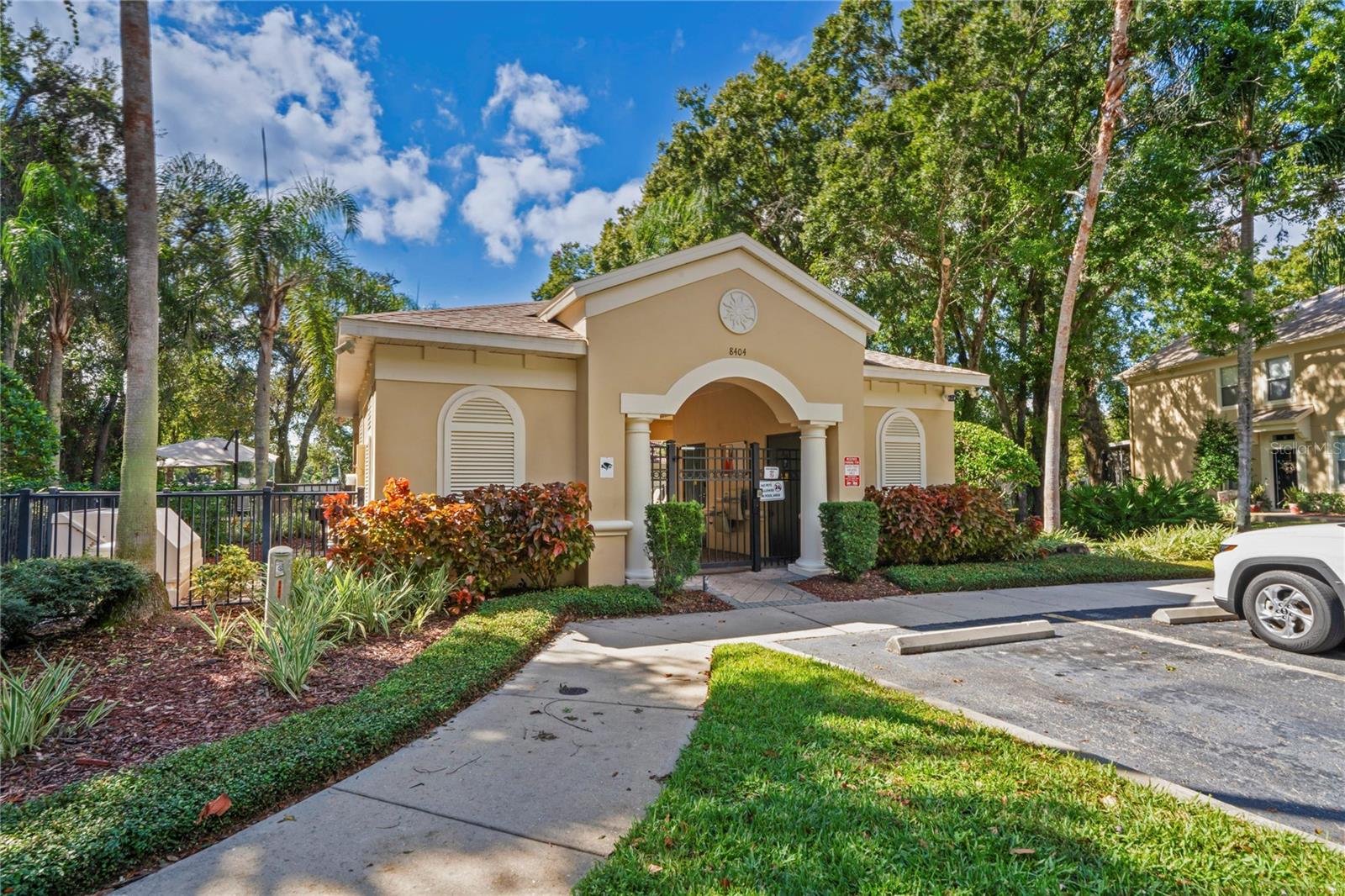 Entrance of community pool