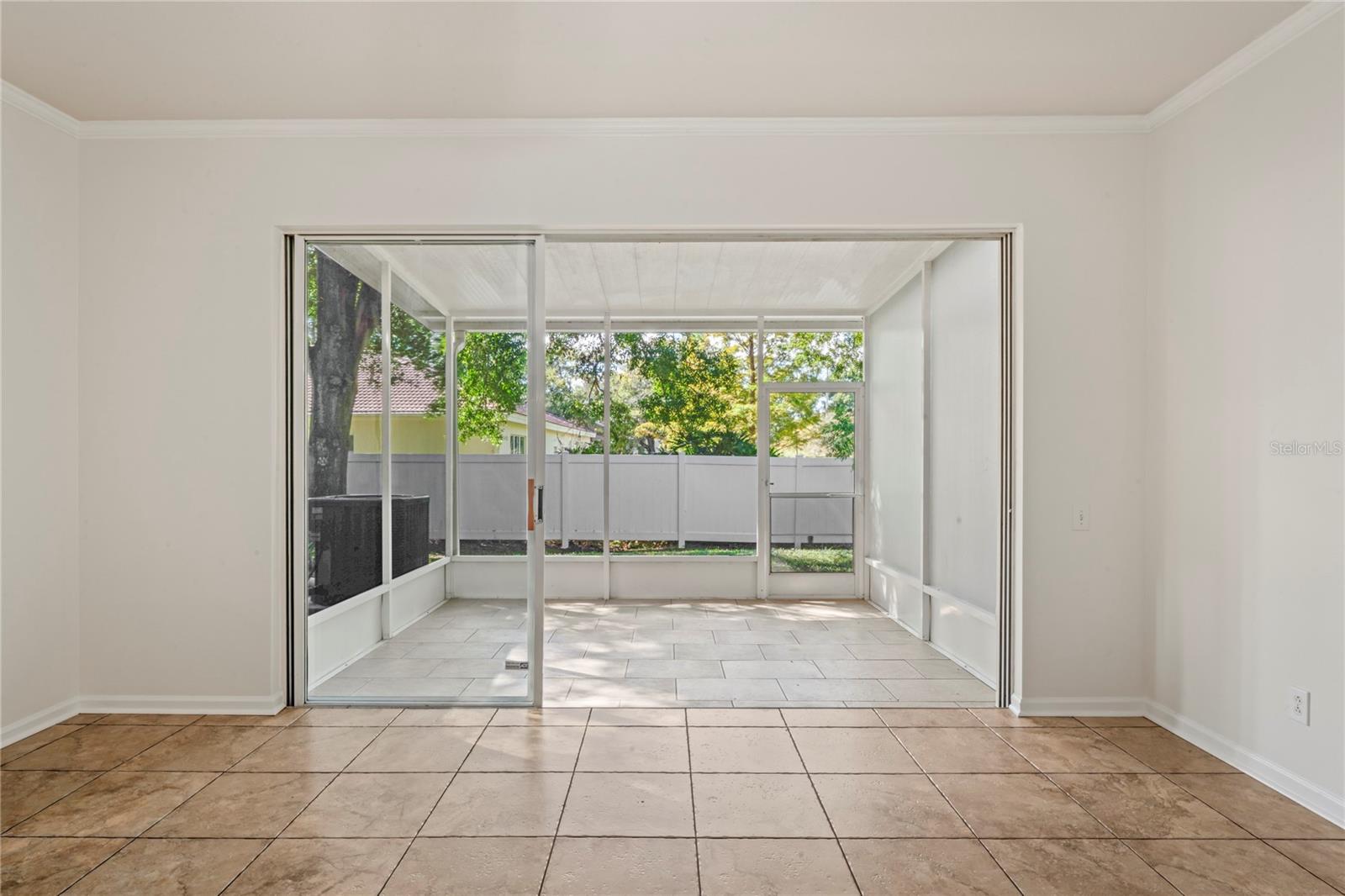 View of Lanai from living room