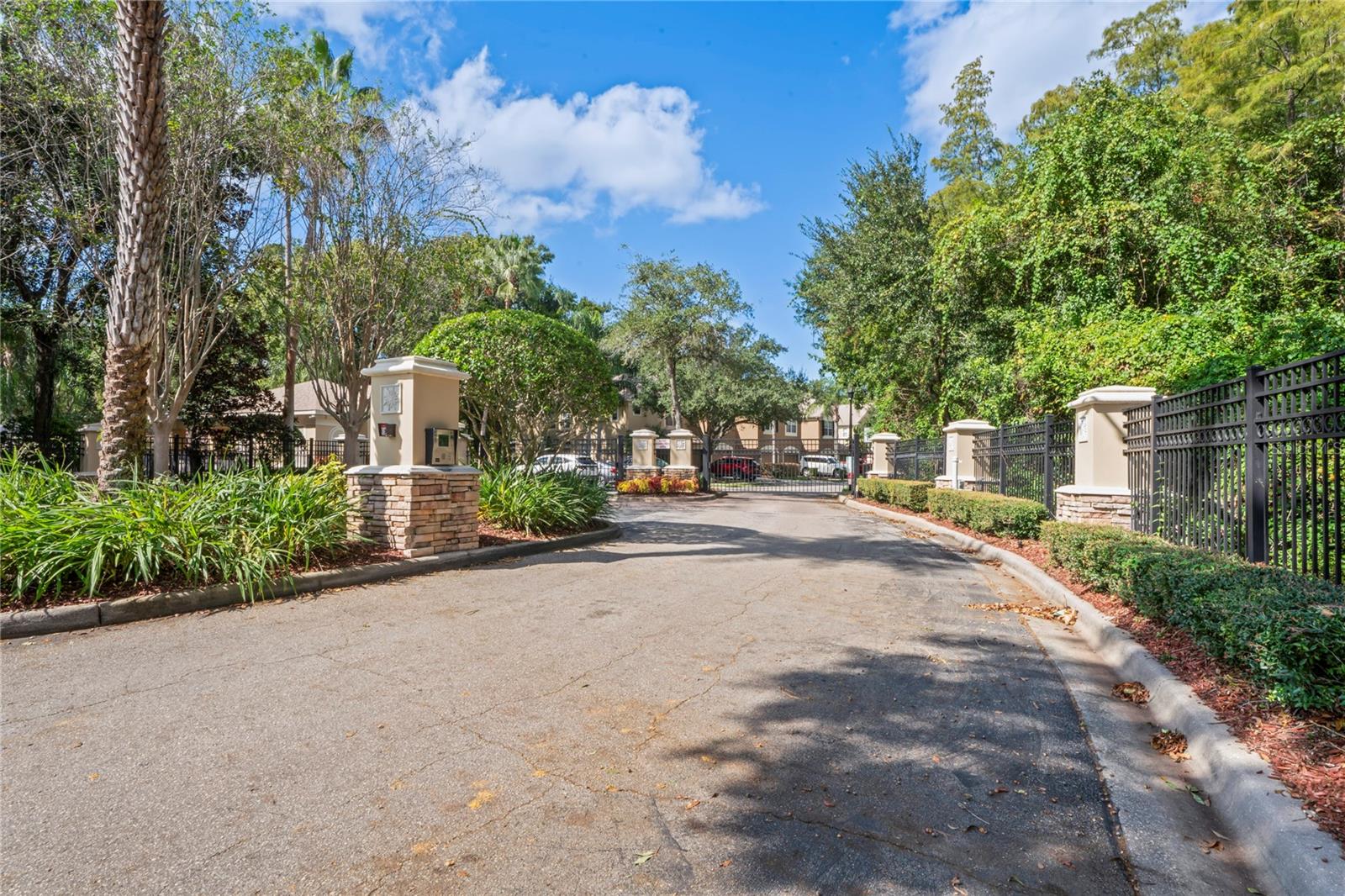 Entrance to gated community Solana Bay