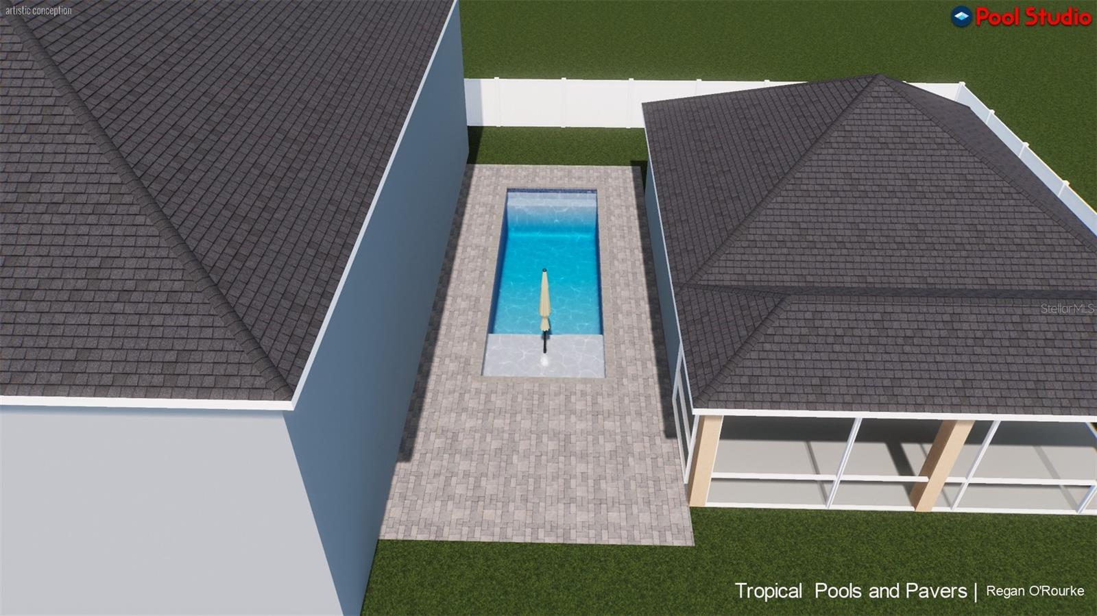 Pool rendering. Only for illustration purposes!