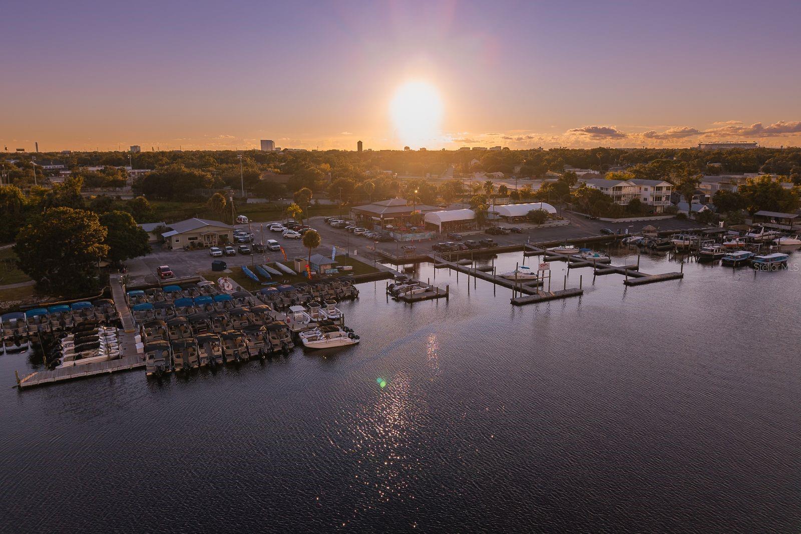 Nightly Sunset Views over the River