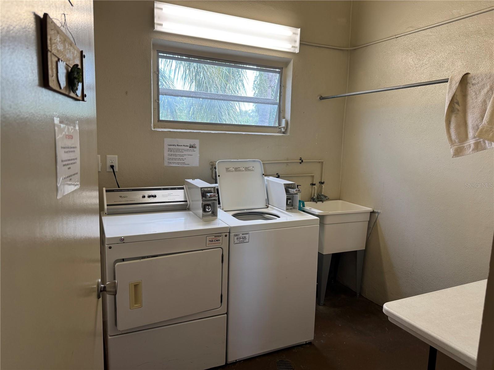 Shared laundry room