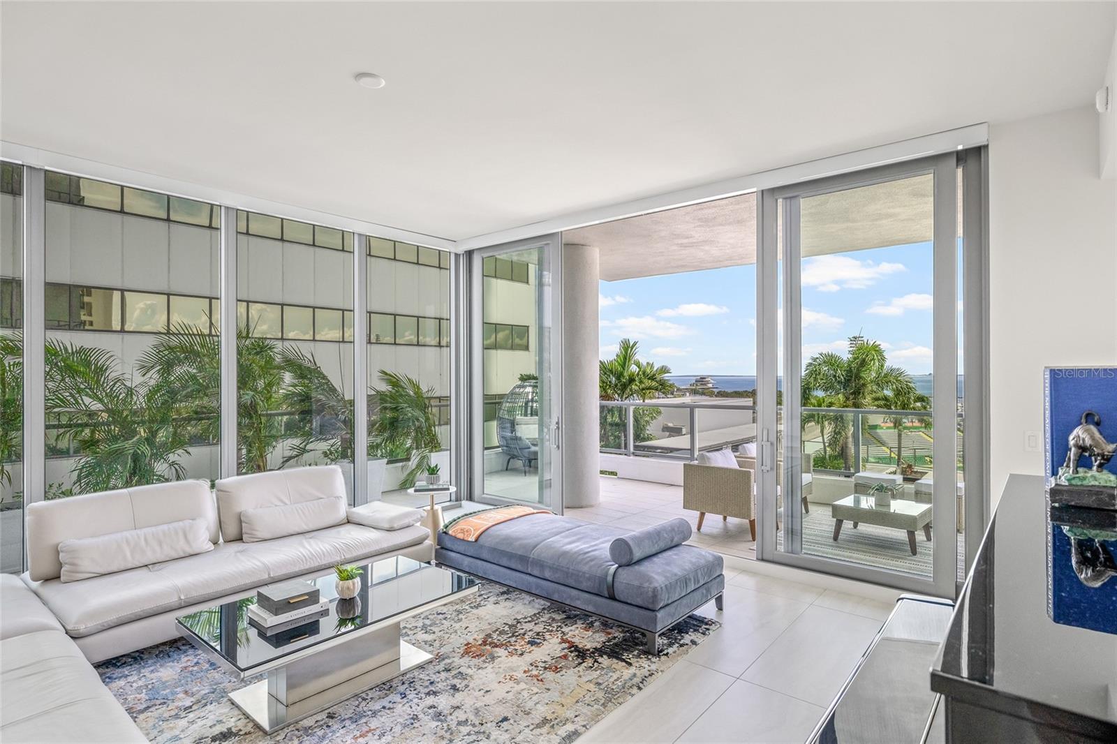 Designed with indoor-outdoor living in mind, it’s a space well-suited for relaxing or entertaining.