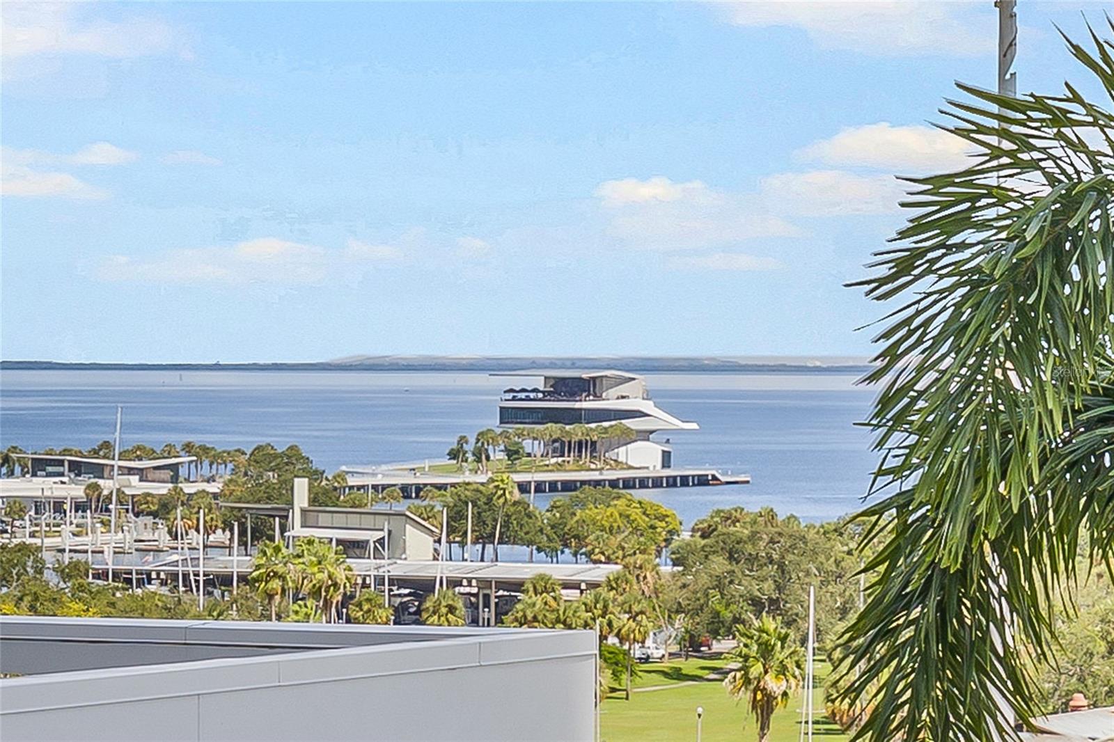 Step out on your balcony and see the St Petersburg Pier and the seasonal fireworks