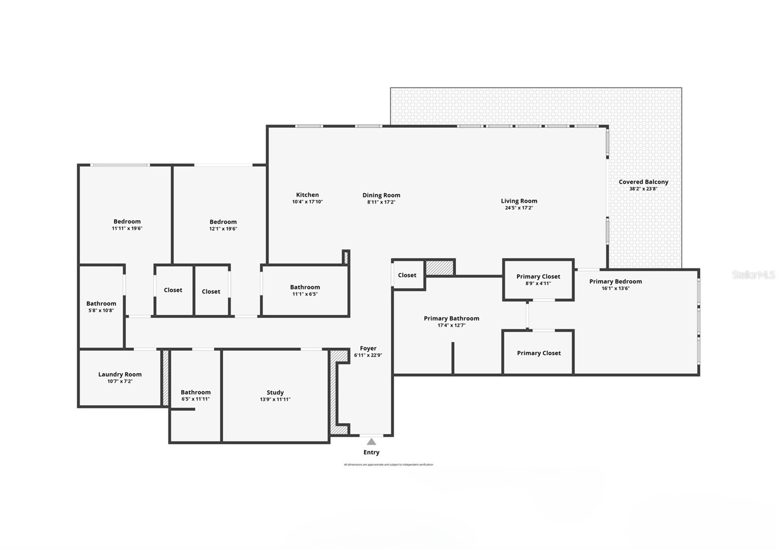 The floor plan spans over 2,700 sq. ft. and includes one of the building’s largest private terrace.