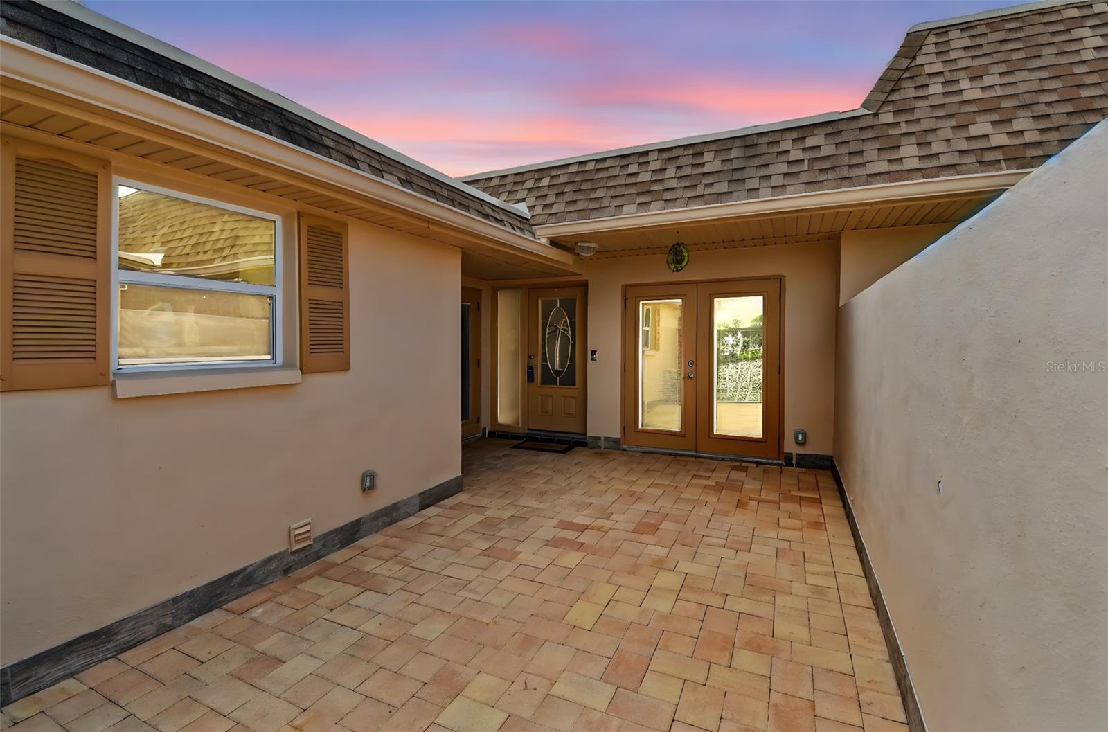 Private courtyard area.