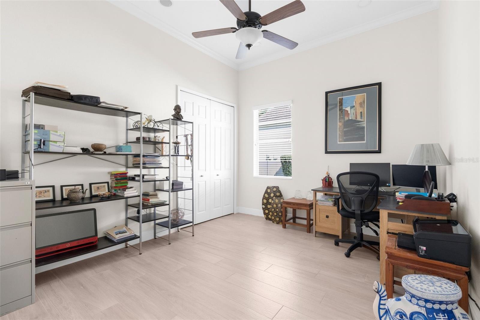 Fourth bedroom or office. Flush mount speaker in place.